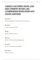 Chem134 C001 Spring Digital Acid&NewLine;Base Chemistry Beyond Labz&NewLine;Comprehensive Review Paper With&NewLine;Solved Questions
