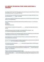 Icc Service Technician Study Guide Questions & Answers