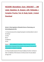 NCCAOM Biomedicine Exam 2026&sol;2027 &ndash; 200 Practice Questions & Answers with Detailed Rationales &vert; Complete Acupuncture Board Exam Study Guide