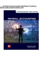 Test Bank for Payroll Accounting&comma; 2026 Release&comma; 11th Edition by Jeanette Landin & Paulette Schirmer &vert; ISBN&colon; 9781265750398 &vert; Questions and Answers &vert; 2027
