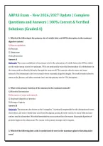 ARPAS Exam &ndash; New 2026&sol;2027 Update &vert; Complete &NewLine;Questions and Answers &vert; 100&percnt; Correct & Verified &NewLine;Solutions &lpar;Graded A&rpar;