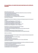 Icc California Ust Inspector Exam Questions With Complete Answers