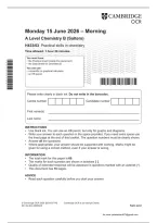 OCR A Level Chemistry B Paper 3 Practical skills in chemistry 2026