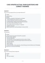 Chse Updated Actual Exam Questions And&NewLine;Correct Answers