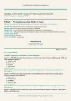 NR 546 Psychopharmacology Midterm Exam 2026&sol;2027 &vert; 100 Verified Questions & Answers &vert; Chamberlain University PMHNP Prep &vert; Instant Download