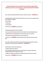 Nfhs Volleyball Exam Latest 2026 Actual Questions And Verified &NewLine;Answers &lpar;Latest 2026 &sol; 2027 Update&rpar; A&plus; Grade 100&percnt; Guarantee Verified &NewLine;By Experts &period;