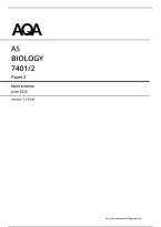 AQA AS Level Biology Paper 2 Mark Scheme 2026