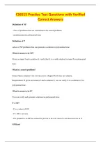 CS6515 Practice Test Questions with Verified&NewLine;Correct Answers