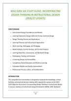 Wgu D291 Oa Study Guide&colon; Incorporating &NewLine;Design Thinking In Instructional Design &NewLine;&lpar;2026&sol;27 Update&rpar;