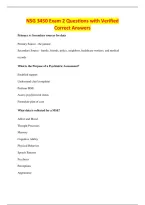 NSG 3450 Exam 2 Questions with Verified&NewLine;Correct Answers
