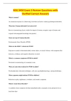 NSG 3450 Exam 3 Review Questions with&NewLine;Verified Correct Answers