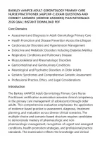 Barkley Aanpcb Adult-Gerontology Primary Care&NewLine;Nurse Practitioner &lpar;Agpcnp-C&rpar; Exam Questions And&NewLine;Correct Answers &lpar;Verified Answers&rpar; Plus Rationales&NewLine;2026 Q&A &vert; Instant Download Pdf