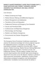 Barkley Aanpcb Emergency Nurse Practitioner &lpar;Enp-C&rpar;&NewLine;Exam Questions And Correct Answers &lpar;Verified&NewLine;Answers&rpar; Plus Rationales 2026 Q&A &vert; Instant&NewLine;Download Pdf&period;