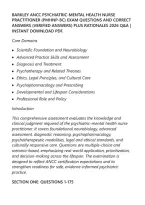 Barkley Ancc Psychiatric-Mental Health Nurse&NewLine;Practitioner &lpar;Pmhnp-Bc&rpar; Exam Questions And Correct&NewLine;Answers &lpar;Verified Answers&rpar; Plus Rationales 2026 Q&A &vert;&NewLine;Instant Download Pdf&period;