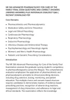 Nr 566 Advanced Pharmacology For Care Of The&NewLine;Family Final Exam Questions And Correct Answers&NewLine;&lpar;Verified Answers&rpar; Plus Rationales 2026&sol;2027 Q&A &vert;&NewLine;Instant Download Pdf