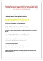 Florida Dental Law And Rules Exam Practice Exam Latest 2026 Actual &NewLine;Questions And Verified Answers &lpar;Latest 2026 &sol; 2027 Update&rpar; A&plus; Grade &NewLine;100&percnt; Guarantee Verified By Experts