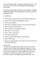 Nyc Tour Guide Exam &ndash; 2026&sol;2027 Licensing Cycle &ndash; 150&NewLine;Questions With Verified Answers And Elaborated&NewLine;Solutions&NewLine;Nyc Tour Guide Exam Questions And Correct Answers&NewLine;&lpar;Verified Answers&rpar; Plus Rationales 2026 Q&A &vert; Instant&NewLine;Download Pdf