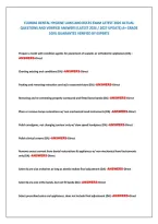 Florida Dental Hygiene Laws And Rules Exam Latest 2026 Actual &NewLine;Questions And Verified Answers &lpar;Latest 2026 &sol; 2027 Update&rpar; A&plus; Grade &NewLine;100&percnt; Guarantee Verified By Experts