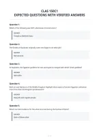 Clas 150C1&NewLine;Expected Questions With Verified Answers