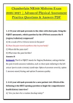 Chamberlain NR509 Midterm Exam &NewLine;2026&sol;2027 &vert; Advanced Physical Assessment &NewLine;Practice Questions & Answers PDF