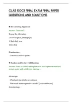 Clas 150C1 Final Exam Final Paper&NewLine;Questions And Solutions