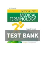 Test Bank for Quick & Easy Medical Terminology&comma; 9th Edition by Peggy C&period; Leonard &vert; Complete Exam Questions and Answers 2026&sol;2027