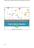 Complete Test Bank for Effective Leadership and Management in Nursing 9th Edition by Eleanor J&period; Sullivan All Chapters 1-27&excl; ALREADY RATED A&plus; 100&percnt; CORRECT ANSWERS