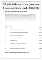 NR 601 Midterm Exam Questions&NewLine;& Answers Study Guide 2026&sol;2027
