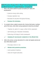 HESI Practice Exam 2026&sol;2027 &vert; 102 Most Tested Questions & Verified Answers &vert; Latest Update &vert; Graded A&plus; &vert; Nursing Fundamentals&comma; Pharmacology&comma; Med-Surg & Prioritization