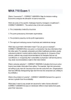 MHA 710 Study Guide 2026&sol;2027 &vert; Complete Exam Review&comma; Practice Questions and Answers&comma; Healthcare Administration Exam Prep