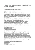 Nace 1 Pn-Rn South Alabama Questions With Verified Answers