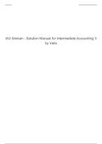 Intermediate Accounting 3 by Valix &vert; Complete Solutions Manual and Step-by-Step Answers 2026&sol;2027