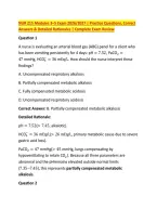 NUR 215 Modules 3&ndash;5 Exam 2026&sol;2027 &vert; Practice Questions&comma; Correct &NewLine;Answers & Detailed Rationales &vert; Complete Exam Review 