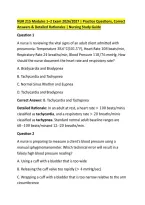 NUR 215 Modules 1&ndash;2 Exam 2026&sol;2027 &vert; Practice Questions&comma; Correct &NewLine;Answers & Detailed Rationales &vert; Nursing Study Guide