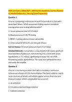 NUR 215 Exam 1 2026&sol;2027 &vert; 300 Practice Questions&comma; Correct Answers &NewLine;& Detailed Rationales &vert; Complete Nursing Study Guide 