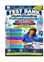 Test Bank for Understanding Pathophysiology&comma; 8th Edition By Sue E&period; Huether&comma; Kathryn L&period; McCance&comma; Valentina L&period; Brashers&comma; Latest Comprehensive Examination Practice Questions Graded A&plus;&period;pdf