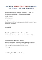 Nbrc Exam 2026&sol;2027 Fall Part 1 Questions And Correct Answers Graded A&plus;&NewLine;&NewLine;
