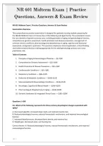 NR 601 Midterm Exam &vert; Practice&NewLine;Questions&comma; Answers & Exam Review