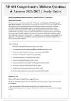 NR 601 Comprehensive Midterm Questions&NewLine;& Answers 2026&sol;2027 &vert; Study Guide