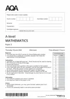 AQA A Level Mathematics Paper 3 2026