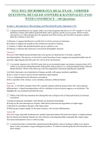 WGU D311 MICROBIOLOGY Exam 2026-2027 QUESTIONS AND ANSWERS ALREADY GRADED A&plus;&period;&NewLine;100&percnt; Verified Solutions &vert; Updated Per Latest Guidelines &vert; Graded A&plus;