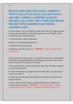 HESI RN Med-Surg Exit Exam Version 2 with NGN 2024&ndash;2025&colon; Practice Questions & Answers Study Guide