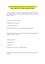 AMLS Advanced Medical Life Support Pretest answered Distinction level study guide 20262027 Updated 2026