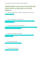 DAANCE Module 1 Basic Sciences Exam&colon; Practice Questions&comma; Answers & Complete Study Guide