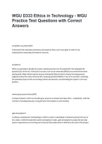 D333 Ethics in Technology Study Guide&colon; Exam Questions&comma; Answers & Key Concepts Review