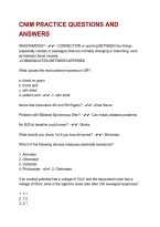 CNIM Practice Questions and Answers 2026&sol;2027 &vert; Certification Exam Study Guide&comma; Clinical Neurophysiology Review & Exam Prep