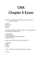 CNA Chapter 8 Exam Questions and Answers 2026&sol;2027 &vert; Certified Nursing Assistant Study Guide & Exam Prep