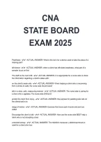 CNA State Board Exam 2026&sol;2027 &vert; Practice Questions & Answers&comma; Certified Nursing Assistant Certification Exam Prep