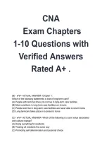 CNA Exam Chapters 1&ndash;10 2026&sol;2027 &vert; Practice Questions & Answers&comma; Certified Nursing Assistant Study Guide & Exam Prep