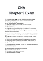 CNA Chapter 9 Exam Questions and Answers 2026&sol;2027 &vert; Certified Nursing Assistant Study Guide & Exam Prep